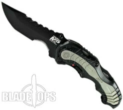 Smith & Wesson Black MAGIC SWMP6BS Spring Assist Knife, Black Part Serrated Blade -Knife Shop SWMP6BS 4 64457.1533222021