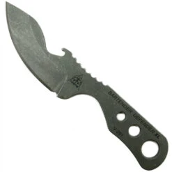 TOPS Knives TOPS BAR-XL Bartender Defender XL Fixed Blade Neck Knife, 1095 Carbon Tumbled Blade