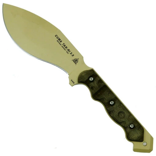 TOPS Knives TOPS CUMA TAK-RI 3.5 Fixed Blade Knife, Coyote Tan Blade -Knife Shop TPCUMATK 3.5 1 of 3 90363.1594836542