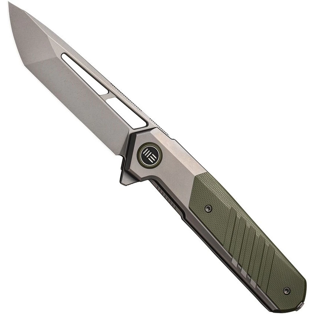 WE Knife Co. Green G10 Arsenal Frame Lock Knife, Satin Tanto Blade 3 WE Knife Co. Green G10 Arsenal Frame Lock Knife, Satin Tanto Blade