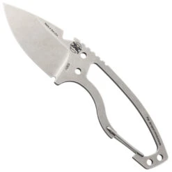 DPx Gear HEAT Hiker Fixed Blade Knife, Stonewash Blade