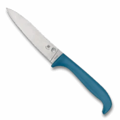 Spyderco Counter Puppy Blue Plain Edge Knife