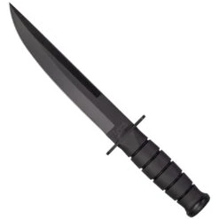 Ka-Bar Modified Tanto Fixed Blade Knife, 8" Black Blade