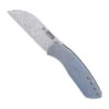 Kansept Knives Blue Anodized Woodgrain Titanium Convict Folder Knife, Damascus Blade 2 Kansept Knives Blue Anodized Woodgrain Titanium Convict Folder Knife, Damascus Blade -Knife Shop kank1023w1 87861.1652200971