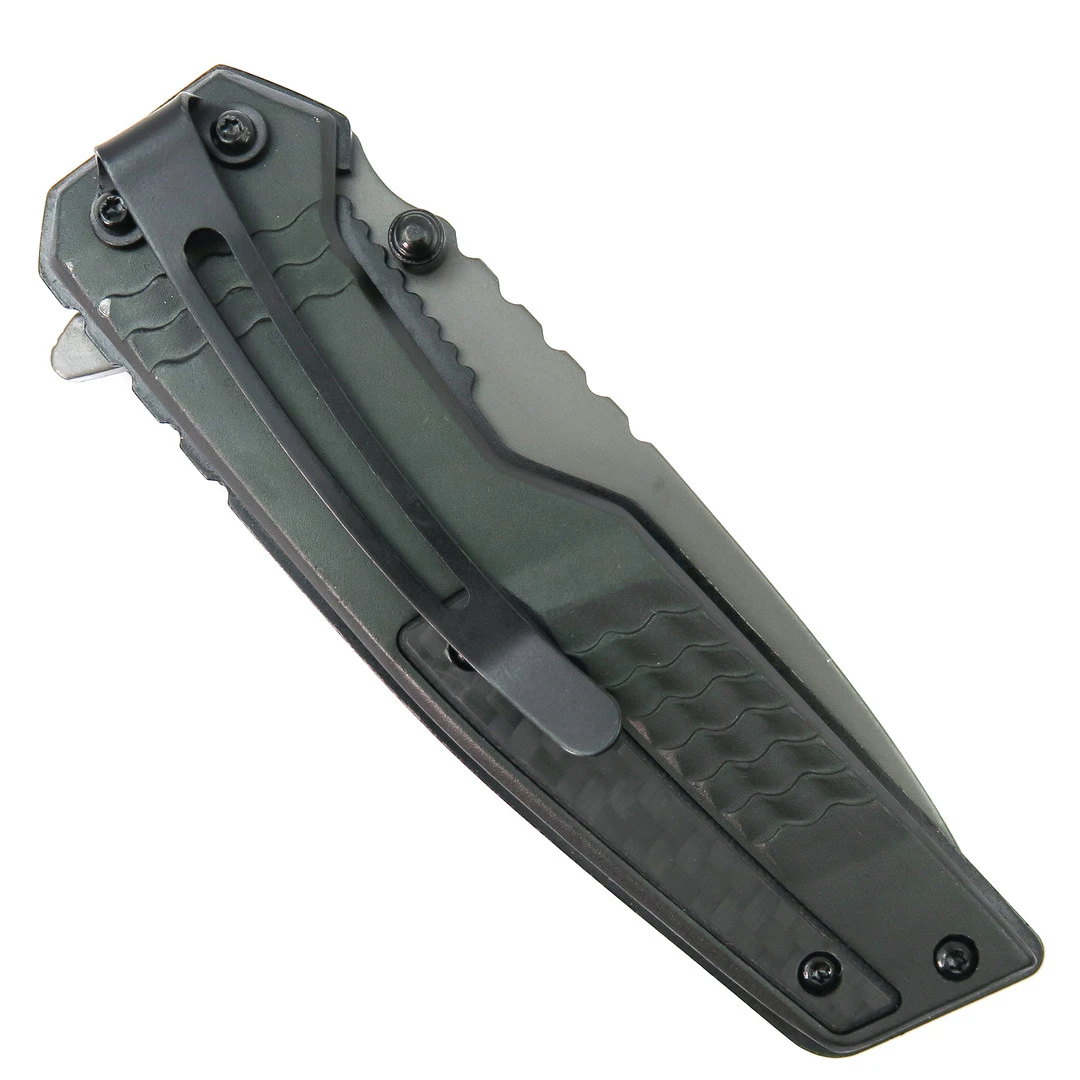 Smith & Wesson Spec Ops Carbon Spring Assist Folding Knife, Gray Tanto Blade 4 Smith & Wesson Spec Ops Carbon Spring Assist Folding Knife, Gray Tanto Blade - Image 2